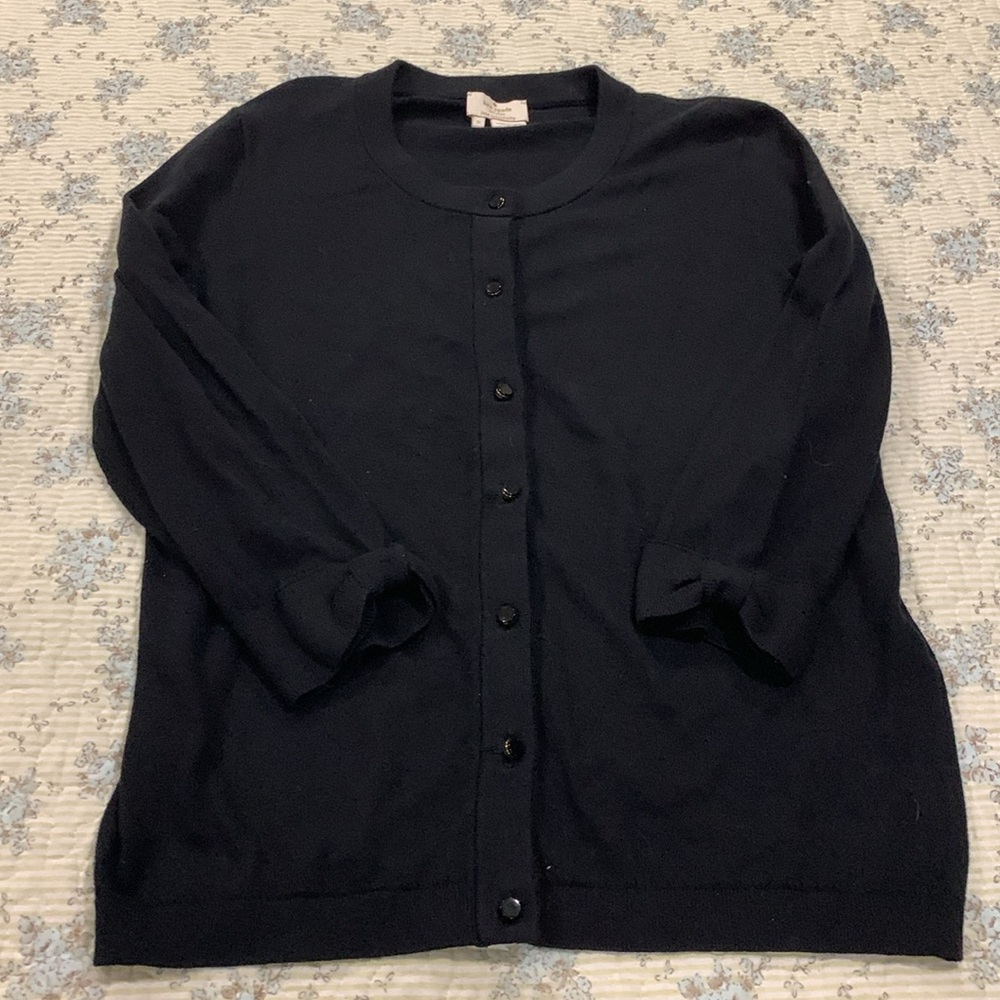 Kate Spade Sweater Size Small Like NEW Button Down Front Bow design Sleeve Cuffs - Picture 5 of 7
